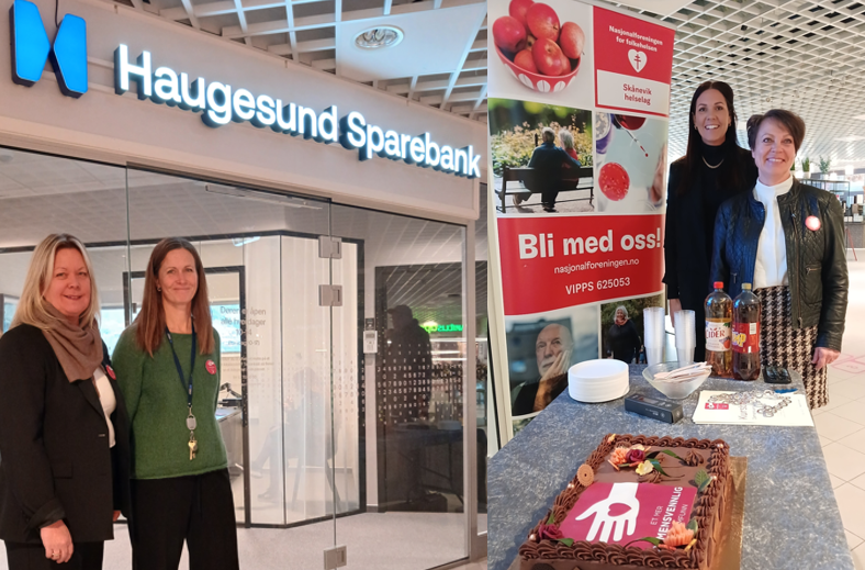 To sertifiserte damer og ordførar med senterleiar - Klikk for stort bilde